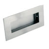 Eurospec Steelworx Retangular Flush Pull (102mm x 51mm), Satin Stainless Steel