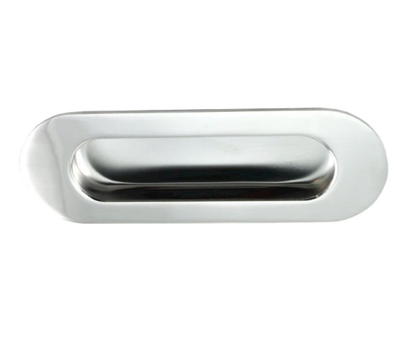 Eurospec Steelworx Radius Flush Pull (120mm x 41mm), Polished Stainless Steel