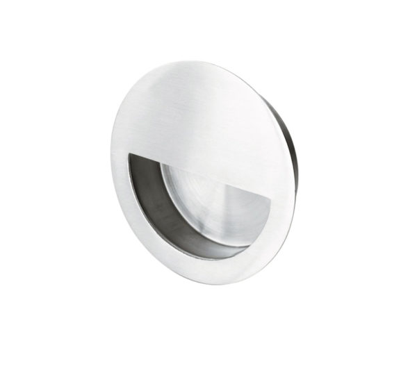 Eurospec Steelworx Circular Flush Pull (50mm OR 80mm Diameter), Polished Stainless Steel