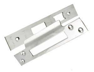 Eurospec Forend & Strike Pack For BAS/ESS/LSS/OSS 3 Lever Architectural Sash Locks, Polished Stainless Steel