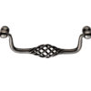 Fingertip Steel Cage Drop Cabinet Pull Handle (128mm C/C), Antique Steel