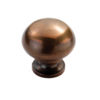 Fingertip Solid Mushroom Cupboard Knob (30mm), Bronze