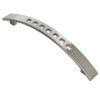 Fingertip Quadra Curved Bow Cabinet Pull Handle (128mm C/C), Satin Nickel