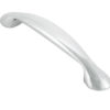 Fingertip Platypus Bow Cabinet Pull Handle (128mm C/C), Polished Chrome