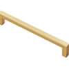 Fingertip Block Cabinet Pull Handles (160mm OR 320mm C/C), Satin Brass