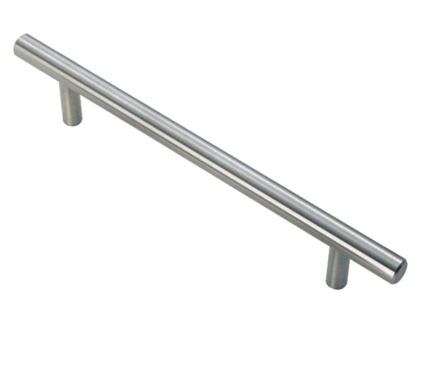 Fingertip T Bar Cabinet Pull Handles (96mm, 128mm OR 160mm C/C), Stainless Steel