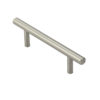 Fingertip Mini T Bar Cabinet Pull Handle (64mm C/C), Satin Nickel