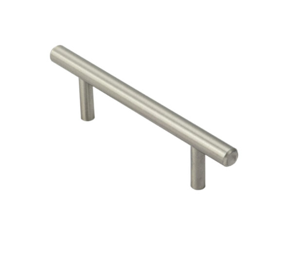 Fingertip Mini T Bar Cabinet Pull Handle (64mm C/C), Satin Nickel