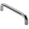 Fingertip D Pattern Cabinet Pull Handles (96mm, 128mm, 160mm OR 192mm C/C), Polished Chrome