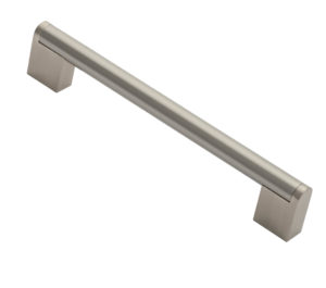 Fingertip Square Section Cabinet Handle (Multiple Sizes), Satin Nickel
