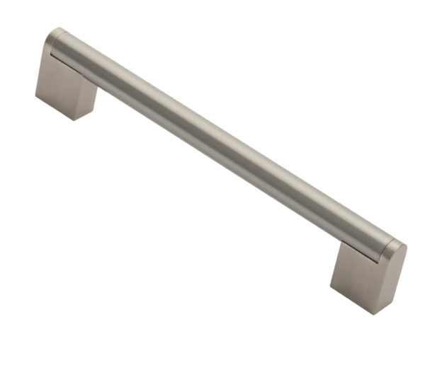 Fingertip Square Section Cabinet Handle (Multiple Sizes), Satin Nickel