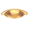 Traditional Cupboard Cup Pull Handle (64mm C/C), Satin Brass