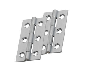 Fingertip Cabinet Hinges (50mm x 28mm OR 64mm x 35mm), Satin Chrome (sold in pairs)