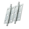 Fingertip Cabinet Hinges With Finial (64mm x 35mm), Satin Chrome (sold in pairs)
