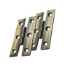 Fingertip H Pattern Hinges (64mm x 35mm), Antique Brass (sold in pairs)