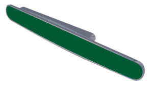Frelan Hardware Jedo Collection Chameleon 1 Cabinet Pull Handles (96mm C/C), Green