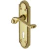 Heritage Brass Gainsborough Polished Brass Door Handles (sold in pairs)