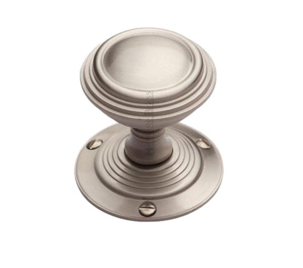 Heritage Brass Goodrich Mortice Door Knobs, Satin Nickel (sold in pairs)