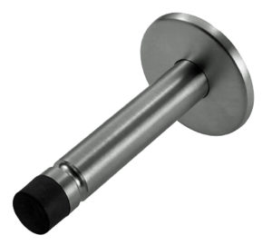 Eurospec Buffered Projecting Door Stop/Coat Hook - Polished Or Satin Stainless Steel Finish