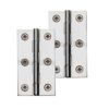 Heritage Brass Extruded Brass Cabinet Hinges (Various Sizes), Polished Chrome (sold in pairs)