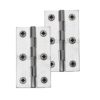 Heritage Brass Extruded Brass Cabinet Hinges (Various Sizes), Satin Chrome (sold in pairs)