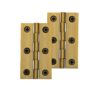 Heritage Brass Extruded Brass Cabinet Hinges (2.5 Inch OR 3 Inch), Antique Brass (sold in pairs)