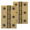 Heritage Brass 3 Inch Heavier Duty Double Phosphor Washered Butt Hinges, Antique Brass (sold in pairs)