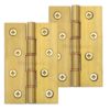 Heritage Brass 4" x 2 5/8" Heavier Duty Double Phosphor Washered Butt Hinges, Natural Brass (sold in pairs)