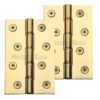 Heritage Brass 4" x 2 5/8" Heavier Duty Double Phosphor Washered Butt Hinges, Polished Brass - (sold in pairs)