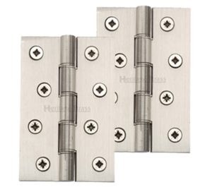 Heritage Brass 4" x 2 5/8" Heavier Duty Double Phosphor Washered Butt Hinges, Satin Nickel - (sold in pairs)