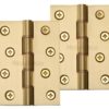 Heritage Brass 4 Inch Heavier Duty Double Phosphor Washered Butt Hinges, Satin Brass - (sold in pairs)