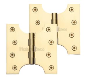 Heritage Brass 4 Inch Parliament Hinges, Polished Brass (sold in pairs)