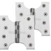 Heritage Brass 4 Inch Parliament Hinges, Satin Chrome (sold in pairs)