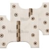Heritage Brass 5 Inch Parliament Hinges, Satin Nickel (sold in pairs)