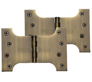 Heritage Brass 6 Inch Parliament Hinges, Antique Brass (sold in pairs)