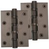 Heritage Brass 4" x 3" Ball Bearing (Steel Pin) Hinges, Matt Bronze - (sold in pairs)