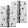 Heritage Brass 4" x 3" Ball Bearing (Steel Pin) Hinges, Satin Chrome - (sold in pairs)
