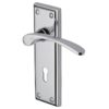 Heritage Brass Hilton Polished Chrome Door Handles (sold in pairs)