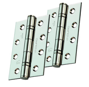 Eurospec Enduro 4 Inch (67mm Width) Fire Rated Grade 11 CE Ball Bearing Hinges, Satin Stainless Steel Finish (sold in pairs)