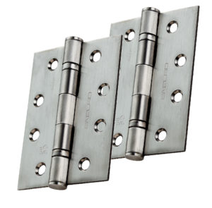 Eurospec Enduro 4 Inch (76mm Width) Fire Rated Grade 11 CE Ball Bearing Hinges, Polished Or Satin Stainless Steel Finish (sold in pairs)
