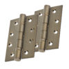 Eurospec 4 Inch Grade 13 Plain Ball Bearing Hinges, Antique Brass (sold in pairs)