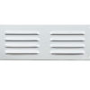 Hooded Louvre Brass Vent, Polished Chrome