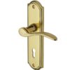 Heritage Brass Howard Polished Brass Door Handles (sold in pairs)