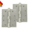 Frelan Hardware 4 Inch Ball Bearing Hinges, Satin Nickel