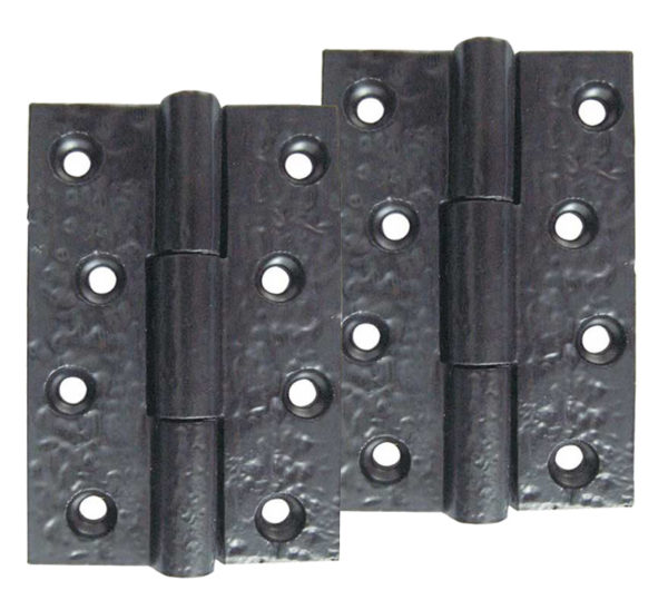 Frelan Hardware 4 Inch Butt Hinges, Black Finish (sold in pairs)