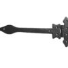 Frelan Hardware Arrow Head Working Hinges (300mm), Black Antique (sold in pairs)