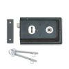 Frelan Hardware Reversible Rim Lock, Black