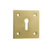 Frelan Hardware Standard Profile Square Escutcheon, Polished Brass