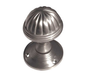 Frelan Hardware Fluted Mortice Door Knob, Satin Chrome (sold in pairs)