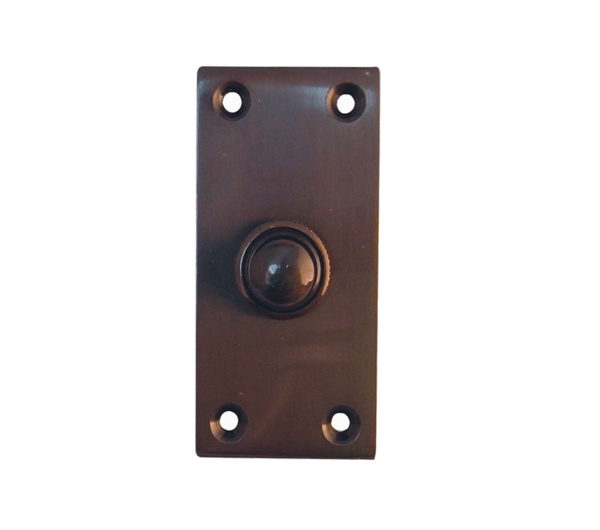 Frelan Hardware Bell Push, Dark Bronze